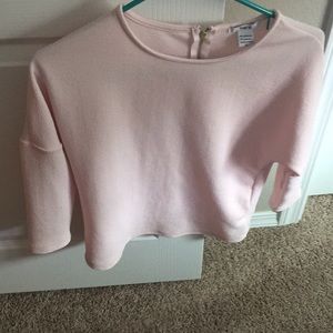 Bar III pink 3/4 sleeve shirt